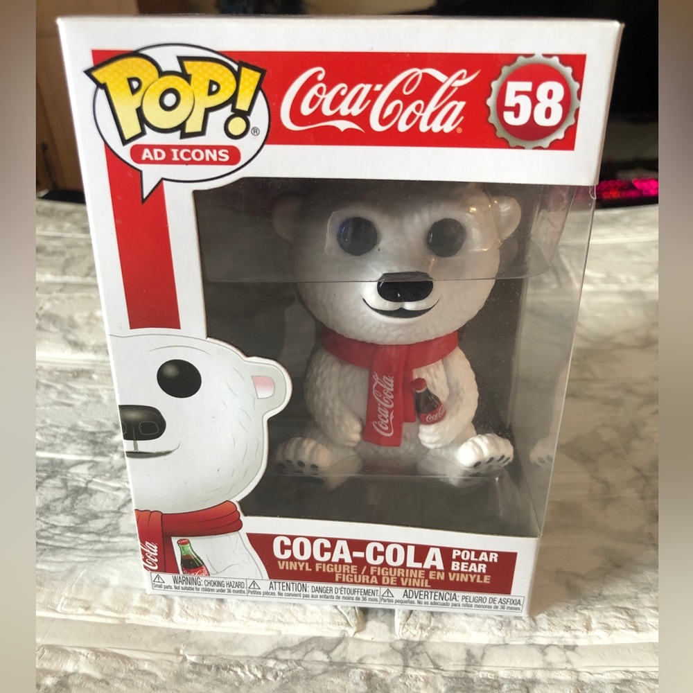 FUNKO POP! Ad Icons: Coca-Cola Polar Bear #58 Vinyl Figure ADORABLE Vaulted HTF